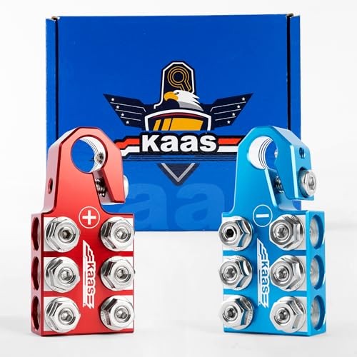Kaas Battery Terminal Connectors, Colored Anode Top Post Battery Terminal,