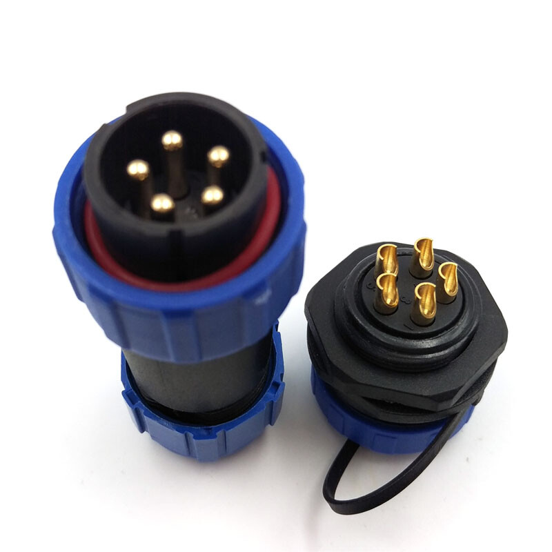 SP21 5 pin Electrical Wire Power Connector,Waterproof Connectors Plug Socket
