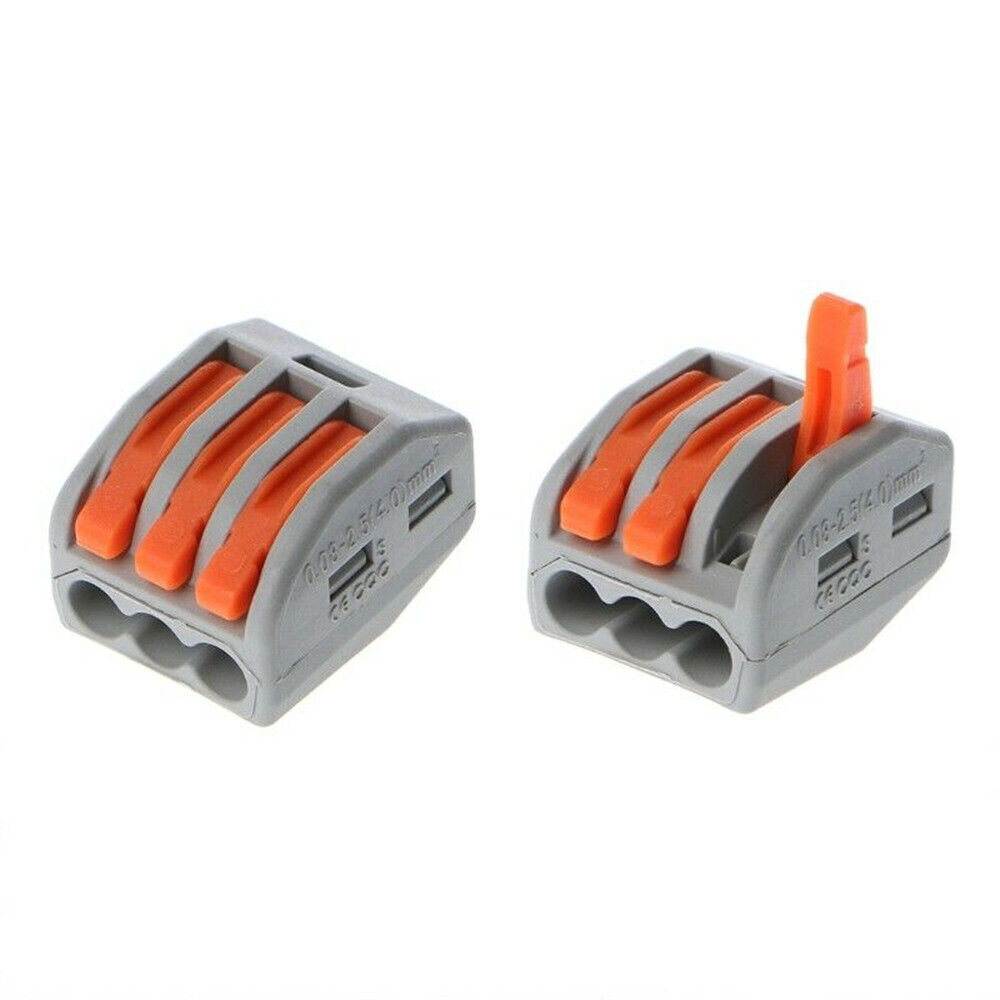 2/3/4/5/8 Pin Reusable Spring Lever Terminal Block Electric Connectors