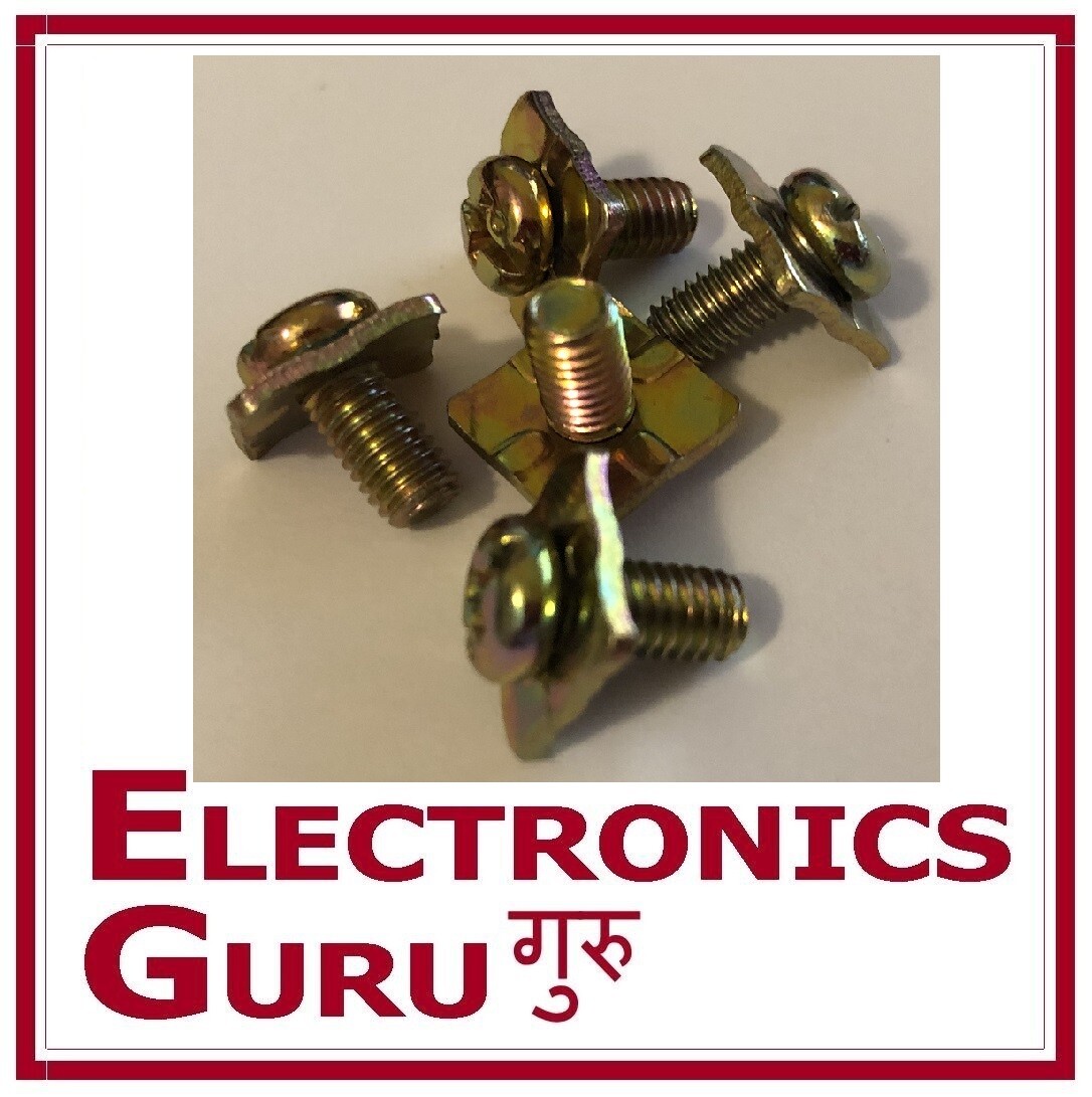 5pcs 5mm M5 Square Terminal Screws Power Speaker Remote Ground Amp Amplifier set