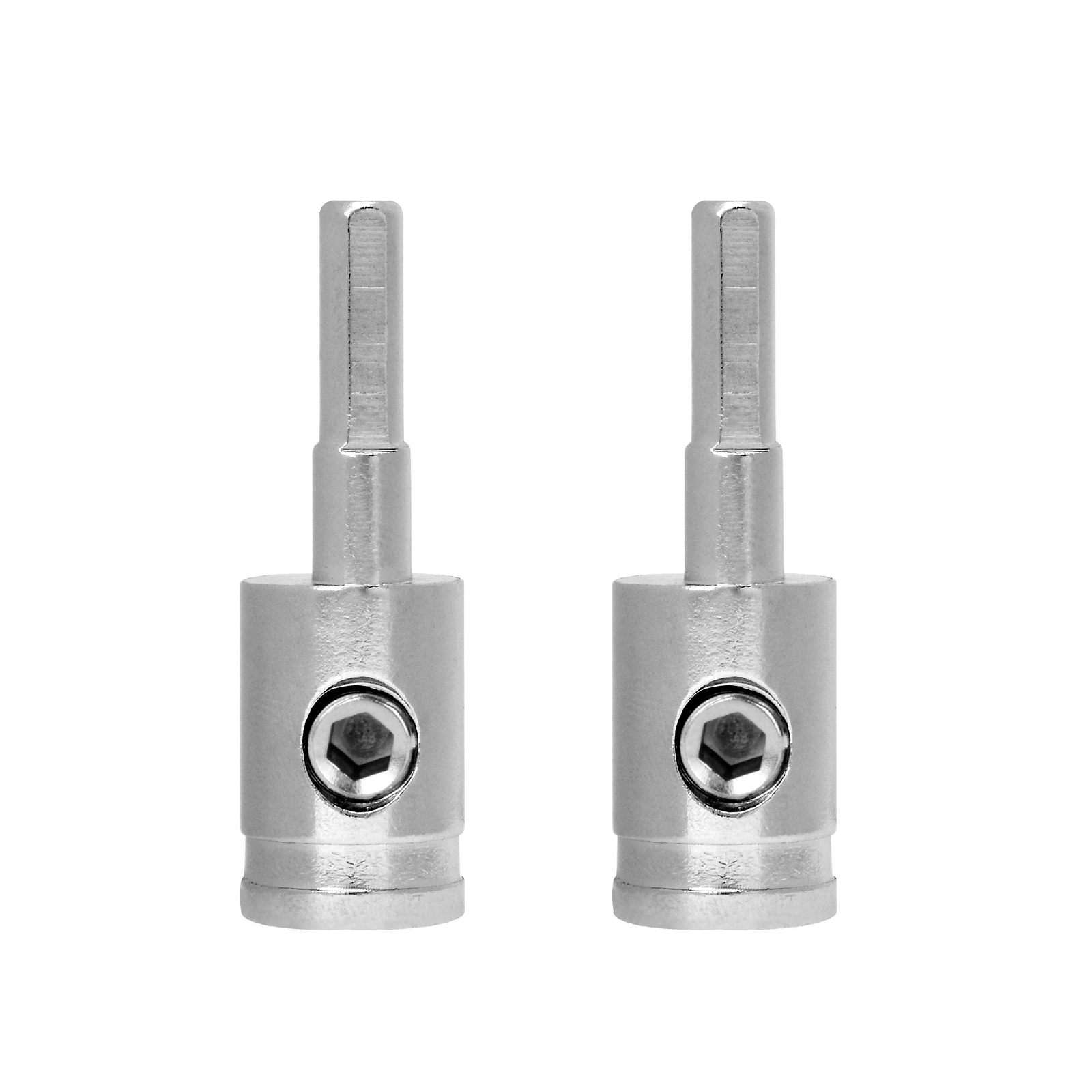 2 Wire Gauge Reducing Adapter Terminal 4 to 8 GA AWG Brass Nickel Set Screw Car