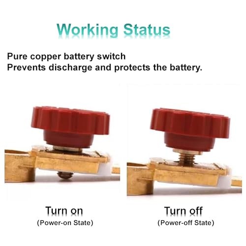 Battery Disconnect Switch with Anti-Corrosion Washers 12V/125A – Quick
