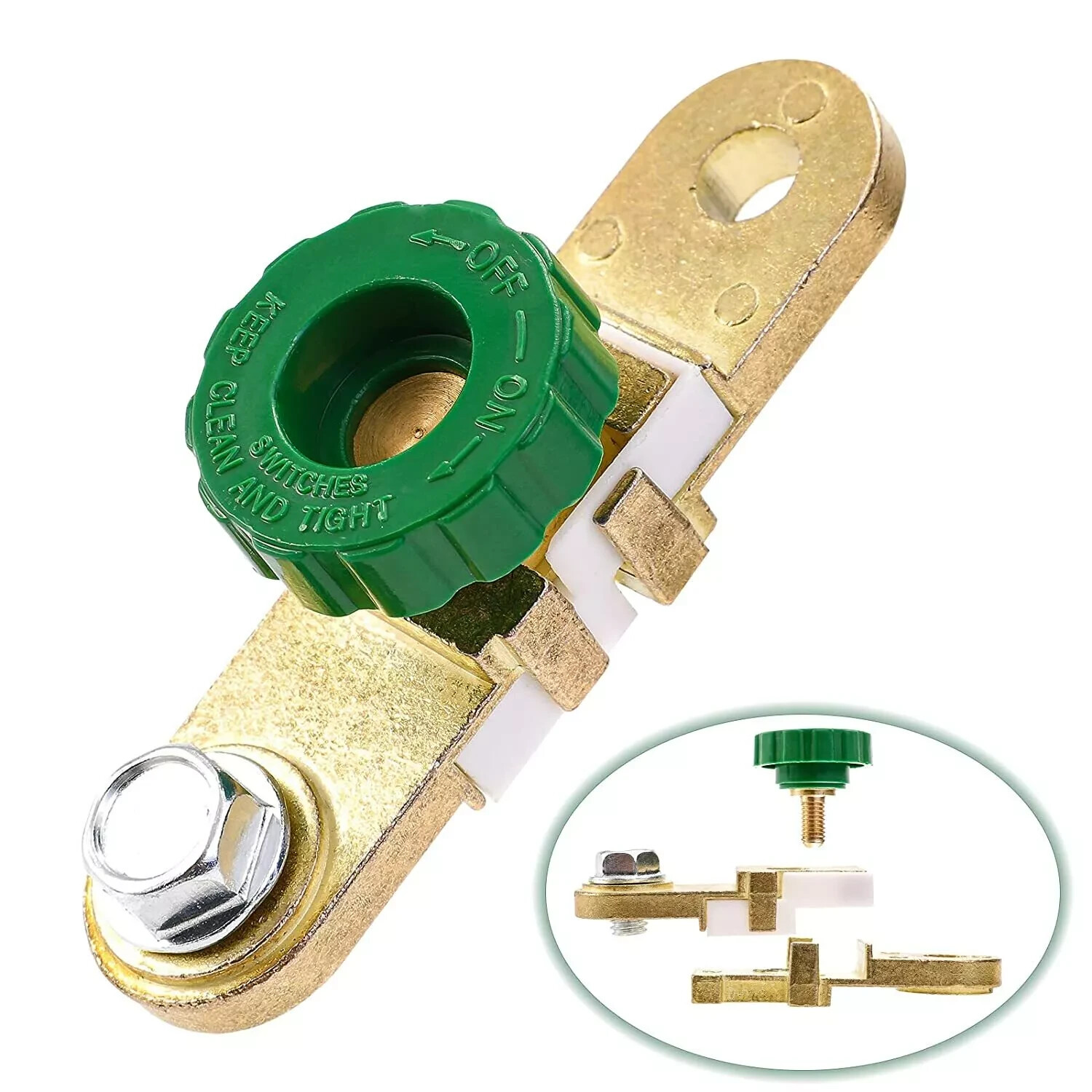 Car Battery Link Terminal Quick Cut-off Switch Disconnect Kill Shut Side Post