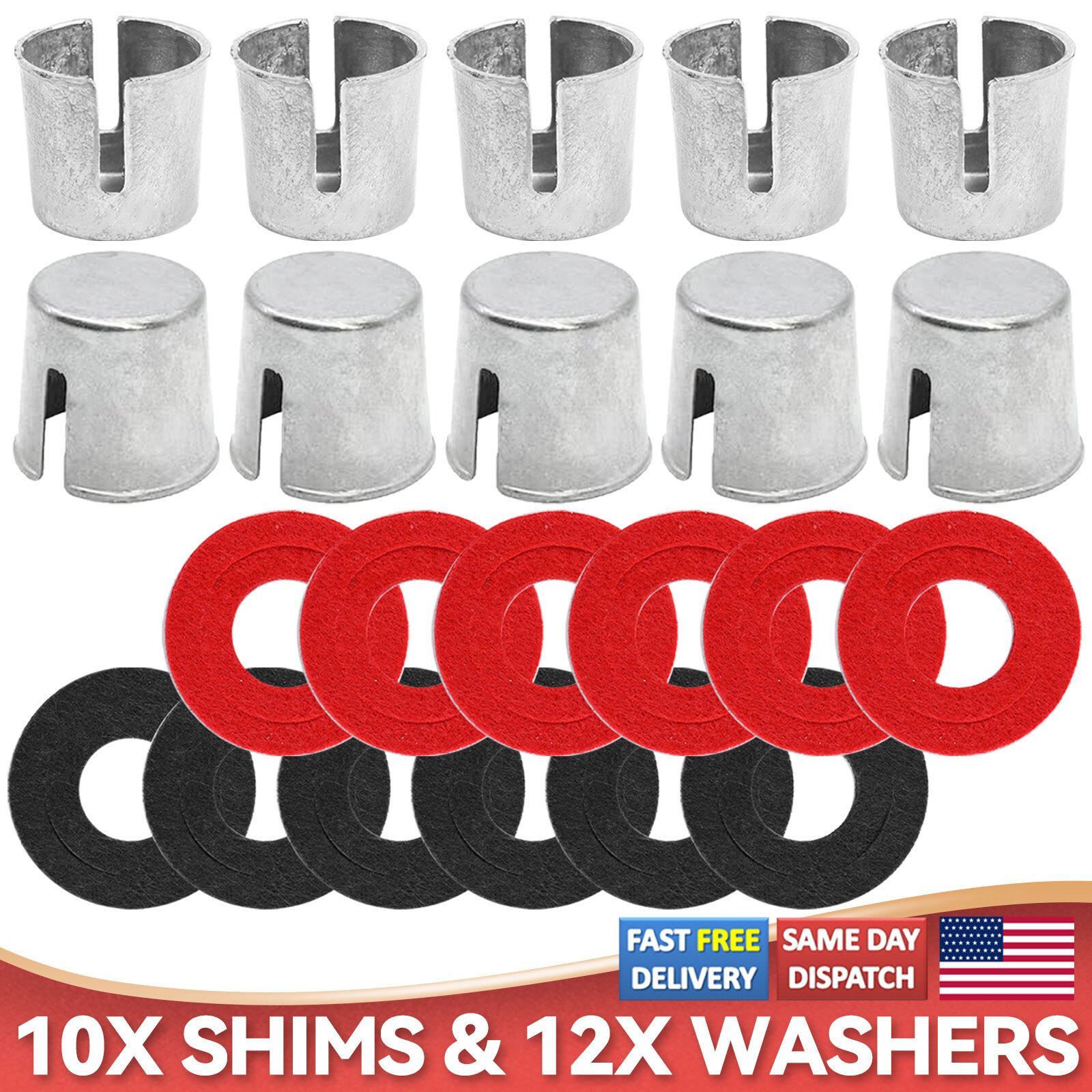 10PCS Car Battery Post Terminal Shims Lead Terminal Shim Caps with 12 P Auto