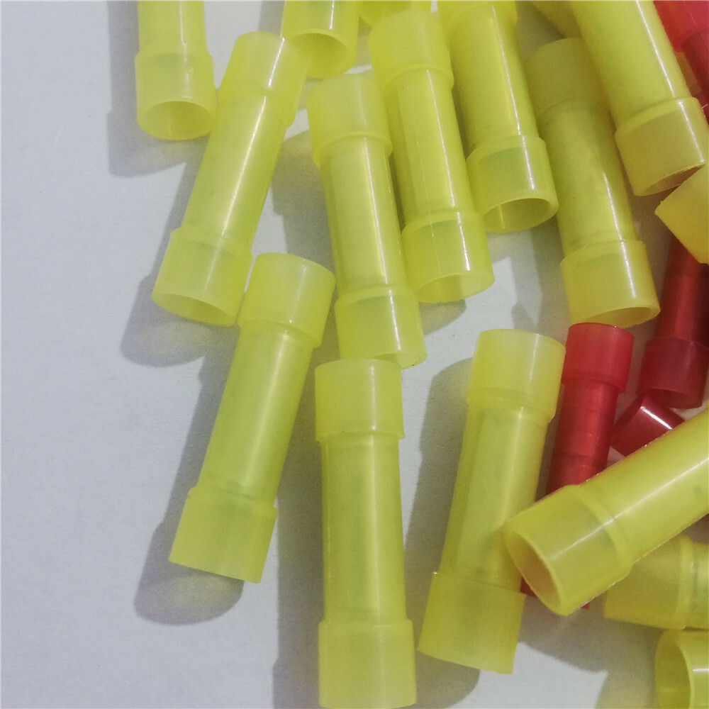 50PCS 22-10 Gauge NYLON Blue/Red/Yellow Wire Butt Connector Crimping Terminals