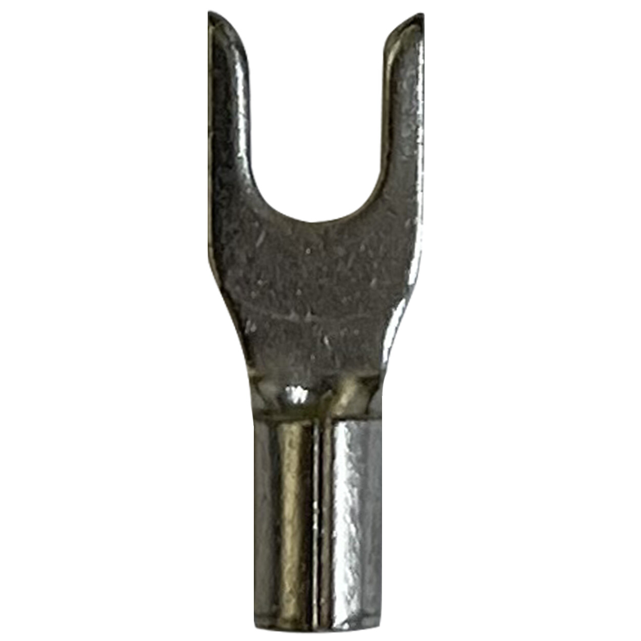 (100) Non-Insulated 16-14 AWG Spade Terminal #6 Fork Uninsulated Wire Connector