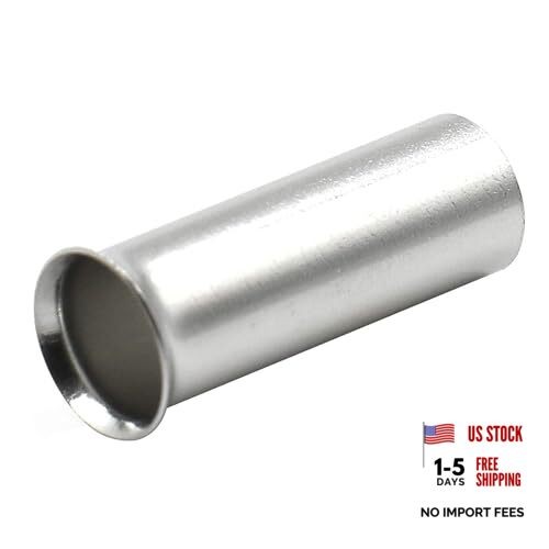 -Pack AWG 6/16mm² Long: 18mm Copper Crimp Connectors – Non-Insulated 100