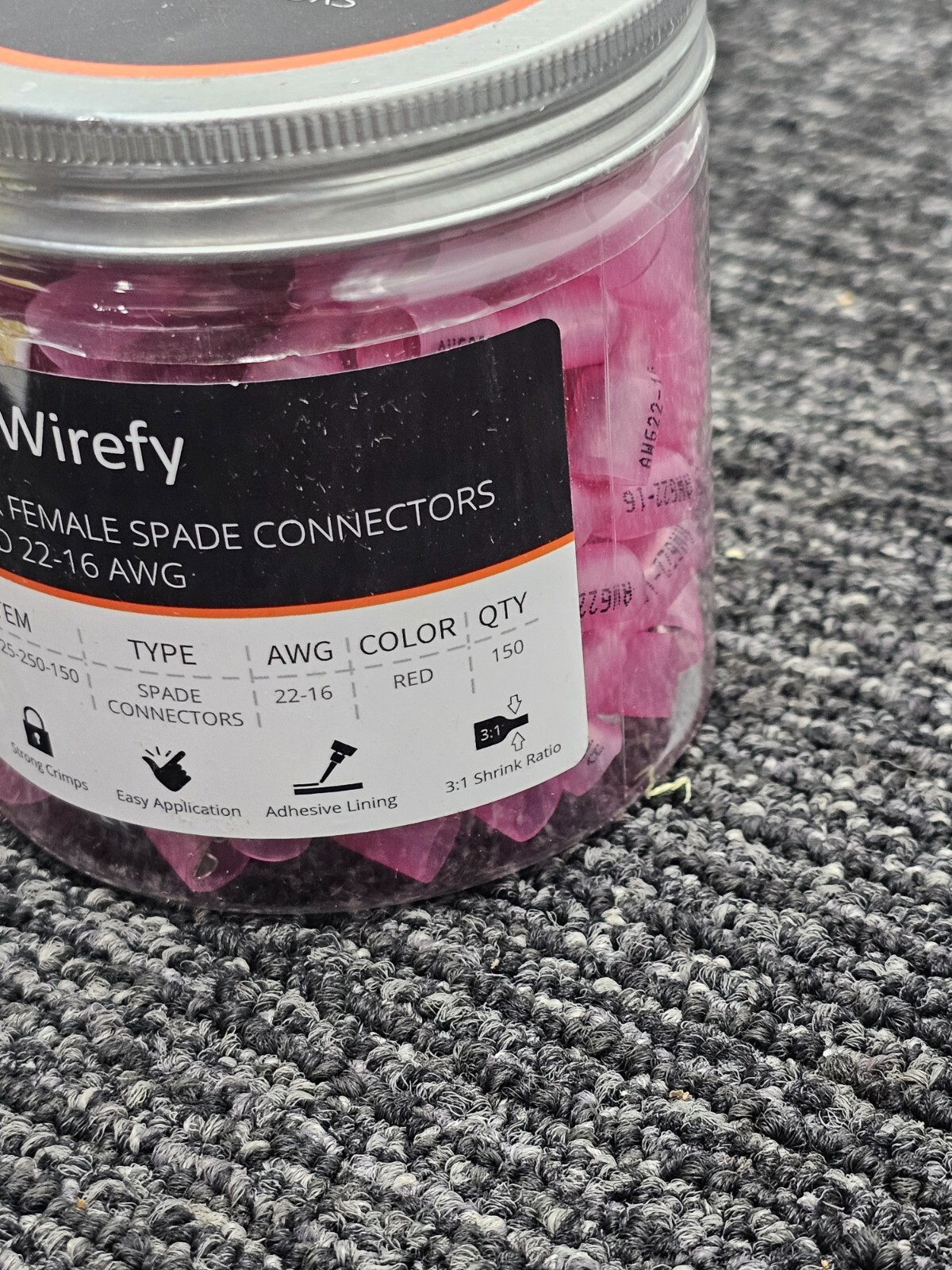 (300 Pieces) Wirefy Female Spade Connectors – Heat Shrink Spade Connectors