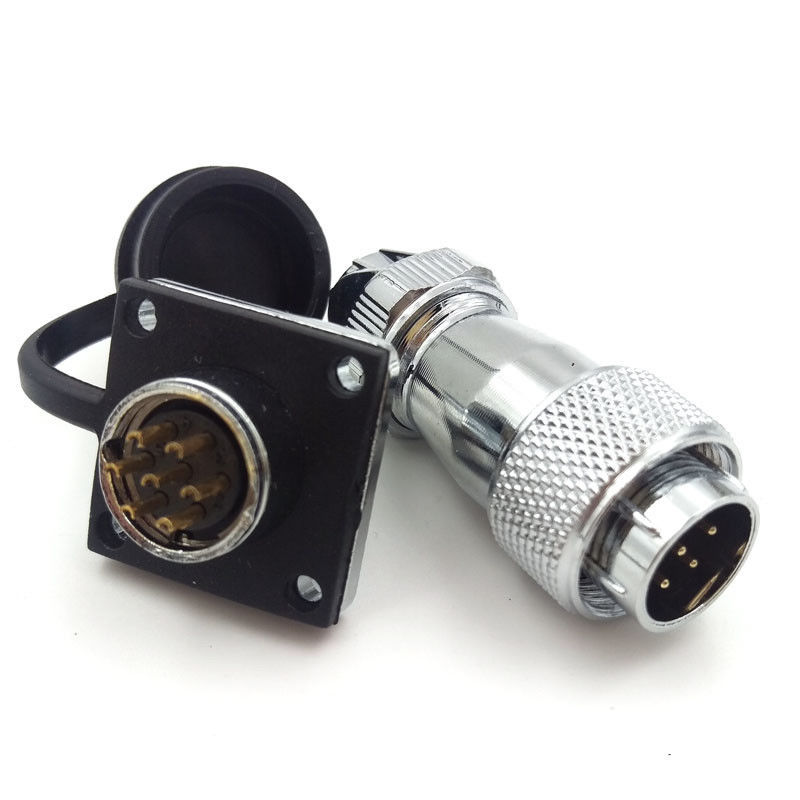 WS16 16mm 7pin Panel Mount Connector 5A 400V,Automobile Power Cable Connectors
