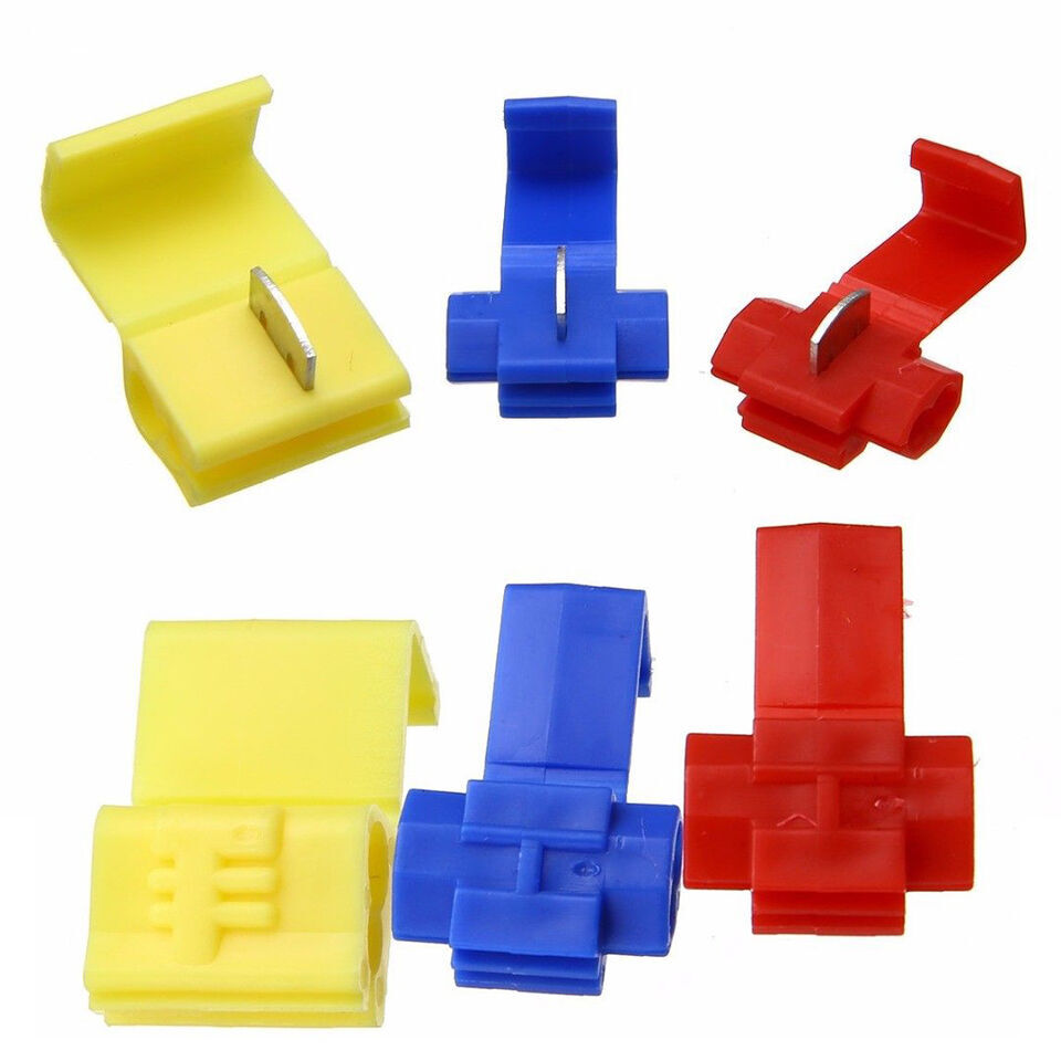150pc T-Taps Electric Wire Cable Crimp Connectors Quick Splice Terminals Kit