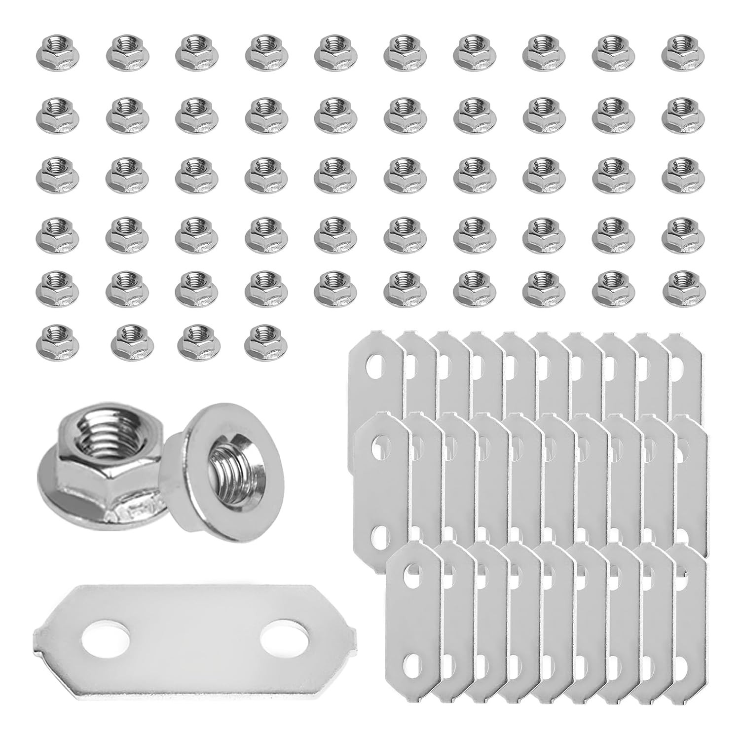 30 Sets Hybrid Battery, Nickel Plated Copper Bus Bars & SS Nuts Set | Fit for To