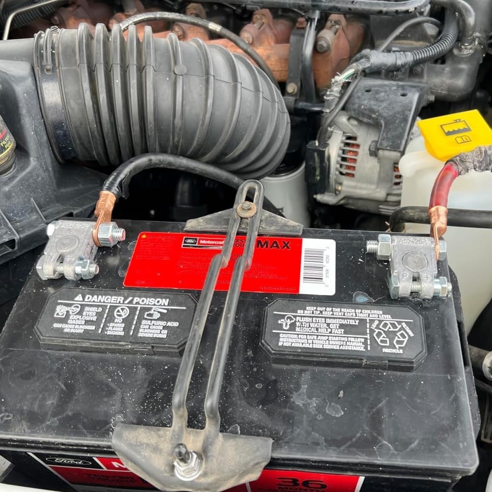 Military Spec Battery Terminal Set for Marine Car Boat RV Top Post Connectors