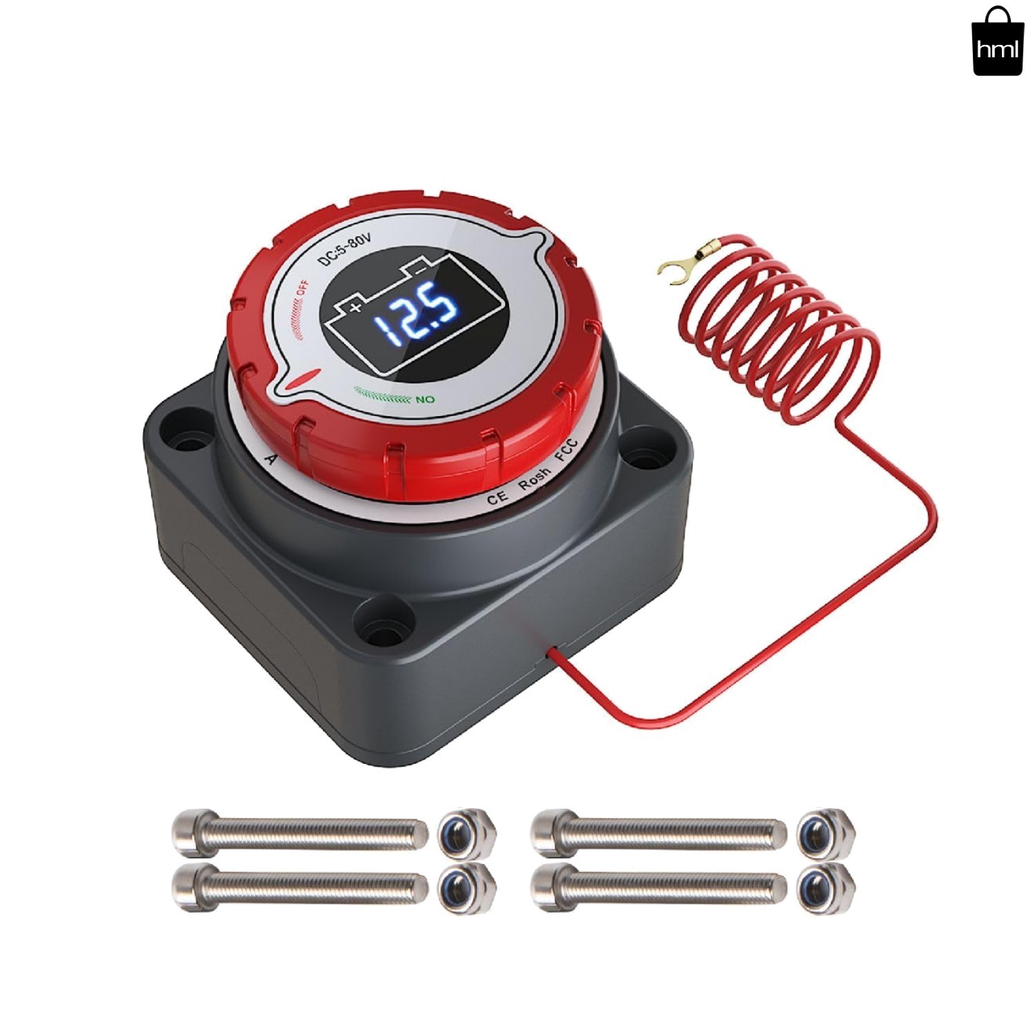 5-80V Battery Power Cut Master Switch Disconnect Isolator On-Off Marine Car RV