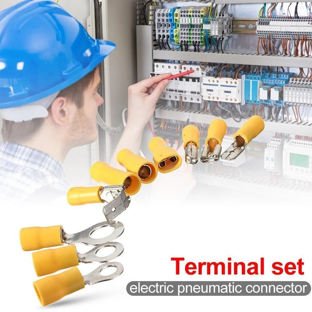 1200/280 Assorted Insulated Electrical Wire Terminals Crimp Connectors Spade Kit