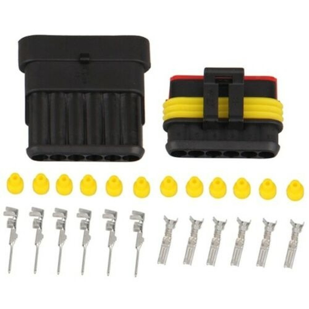 708PCS 1-6 Pin Way Car Automotive Waterproof Electrical Wire Connector Plug Set