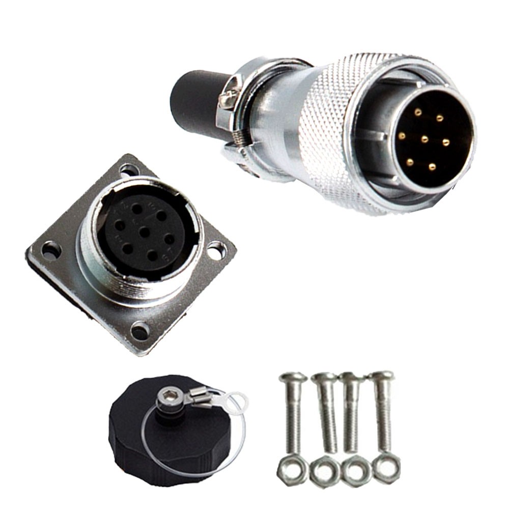 1/2Pc WS20 10A 7 Pin Aviation Plug Socket Industrial Electrical Power Connector