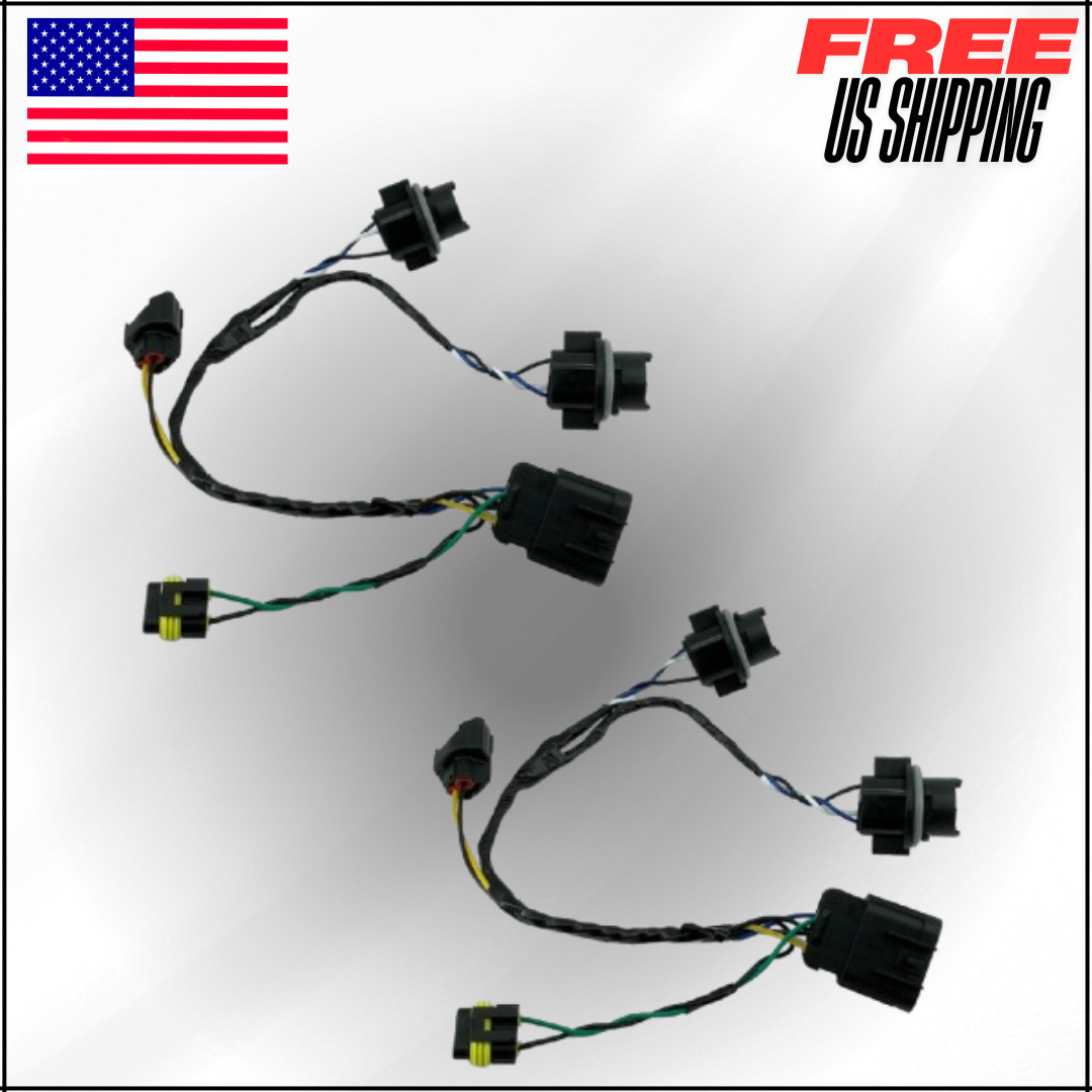 Headlight Wiring Harness For 08-14 Chevrolet Silverado 1500 2500HD 3500HD, 2 Pcs