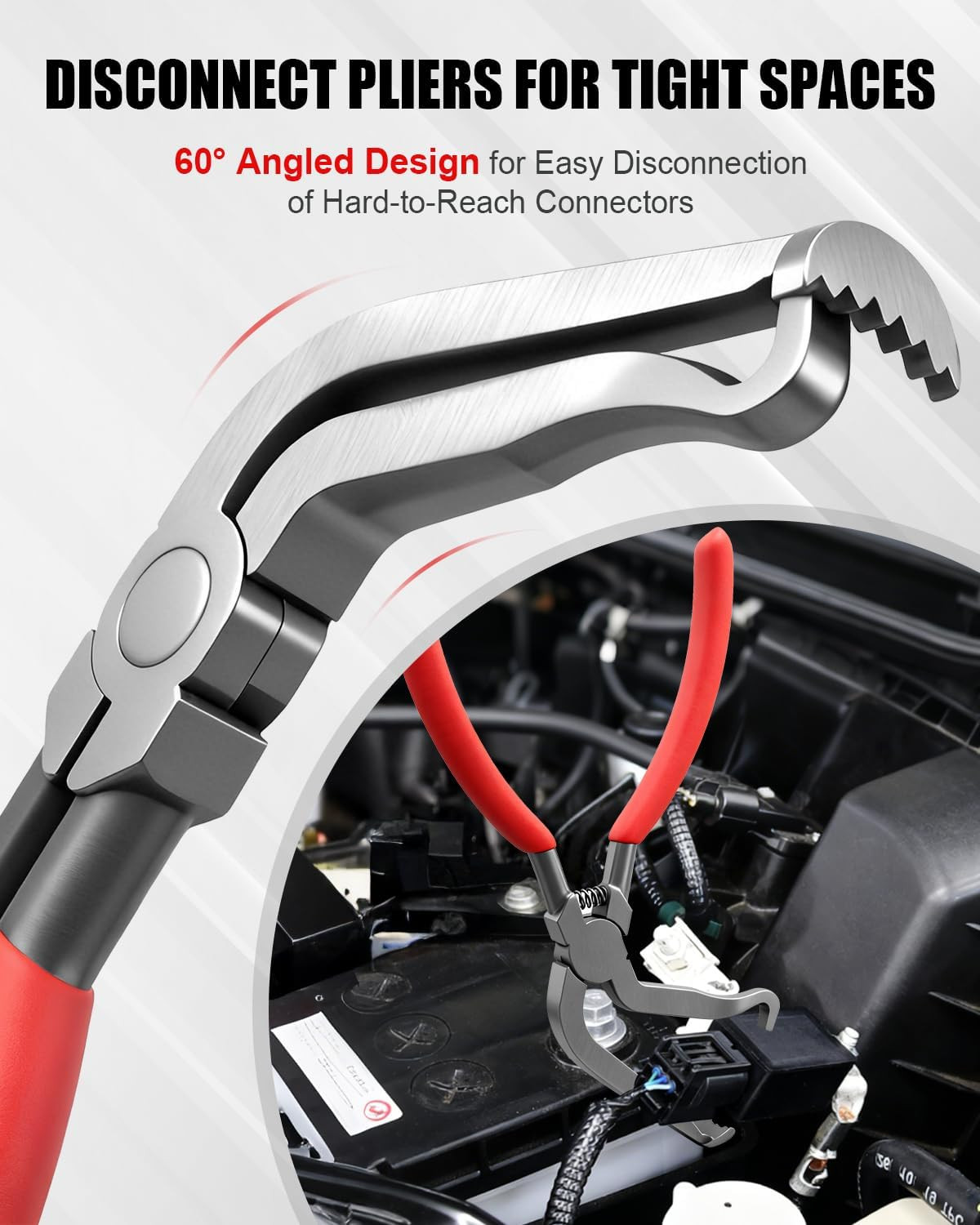 4Pcs Electrical Disconnect Pliers for Cars, Automotive Electrical Connector