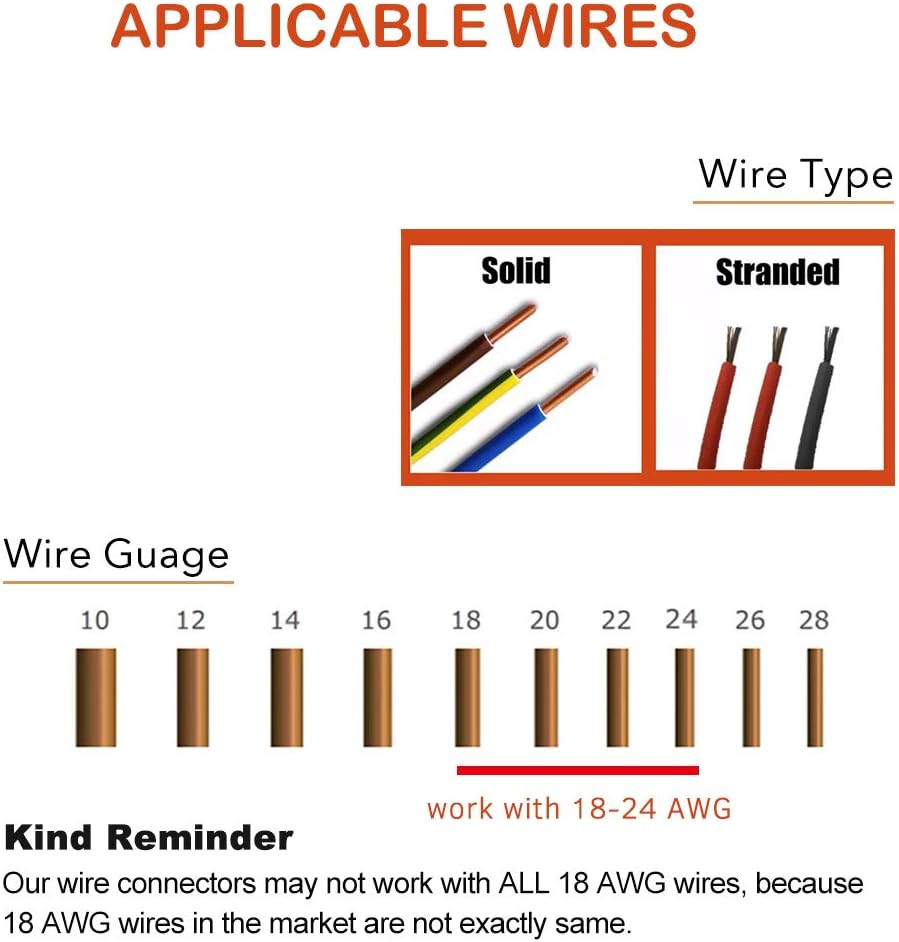 Low Voltage Wire Connectors Solderless Quick Splice Electronic Joint Clip 12 Pcs