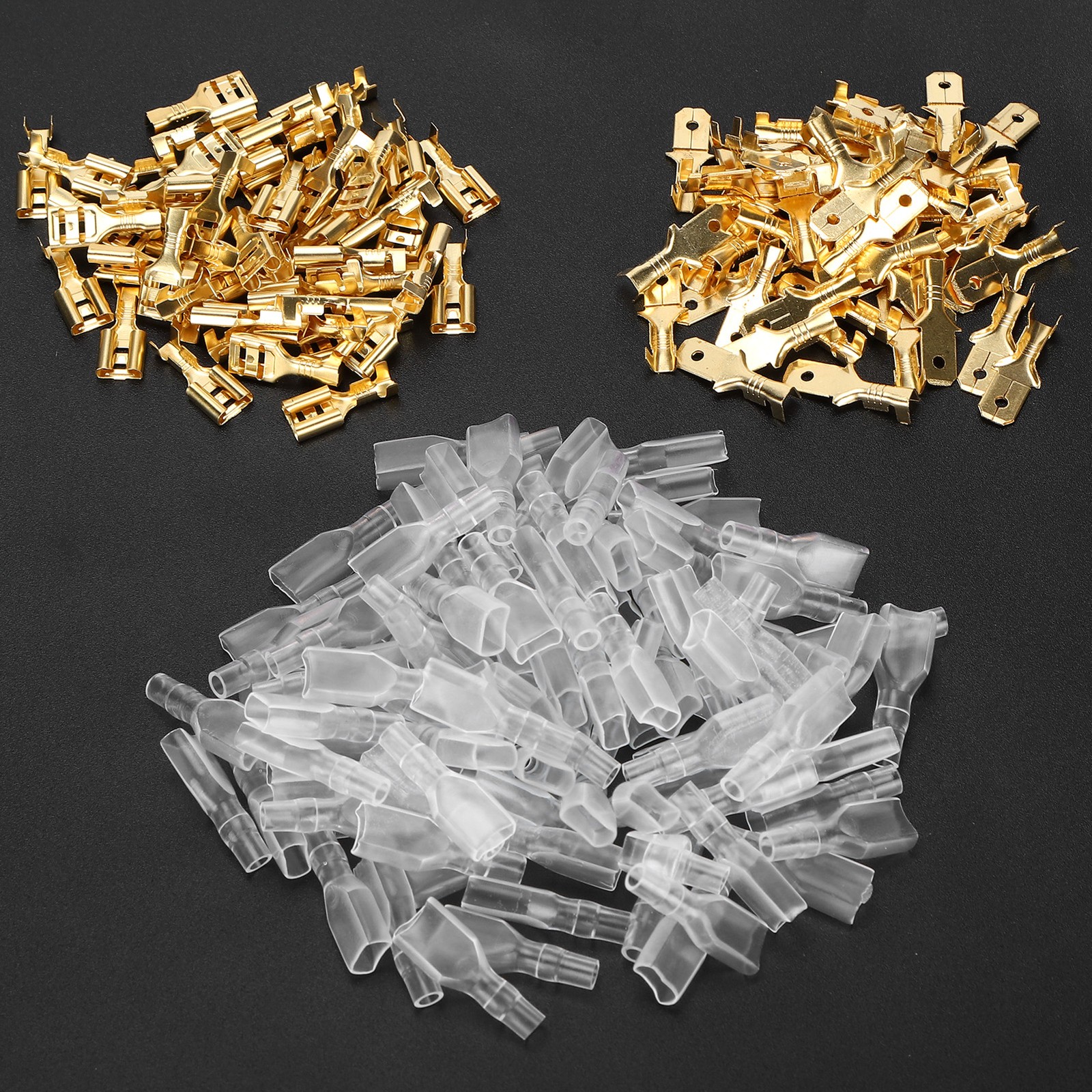 50 Pairs Crimp Terminal Electric Brass Insulating Wire Cable Connector New