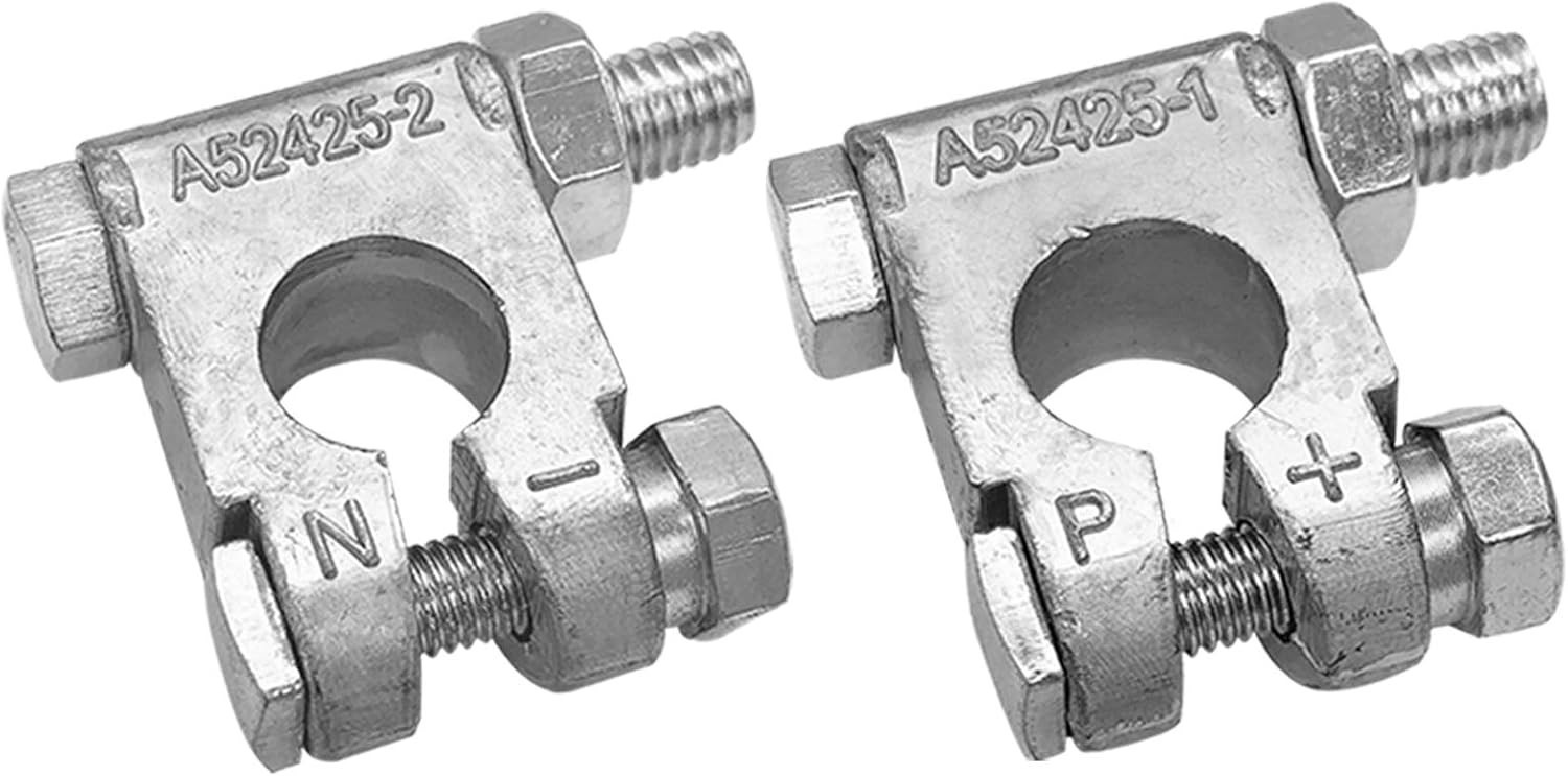 Military Spec Battery Terminal Set for Marine Car Boat RV Top Post Connectors