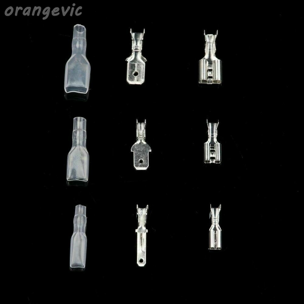 270X Assortment Terminals Kit Electrical Wire Crimp Connectors Male Female Spade