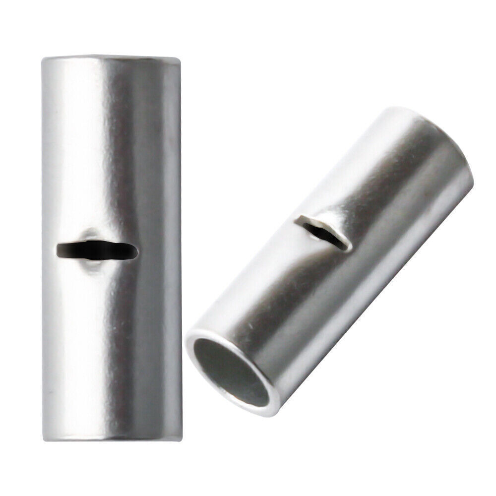 50x Bare Copper Wire Splice Butt 22-10AWG Connectors Ferrule Crimp Terminals