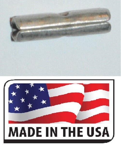 (200) 22-18 GAUGE NON INSULATED BUTT CONNECTOR CRIMP TERMINAL MADE IN USA 18-22