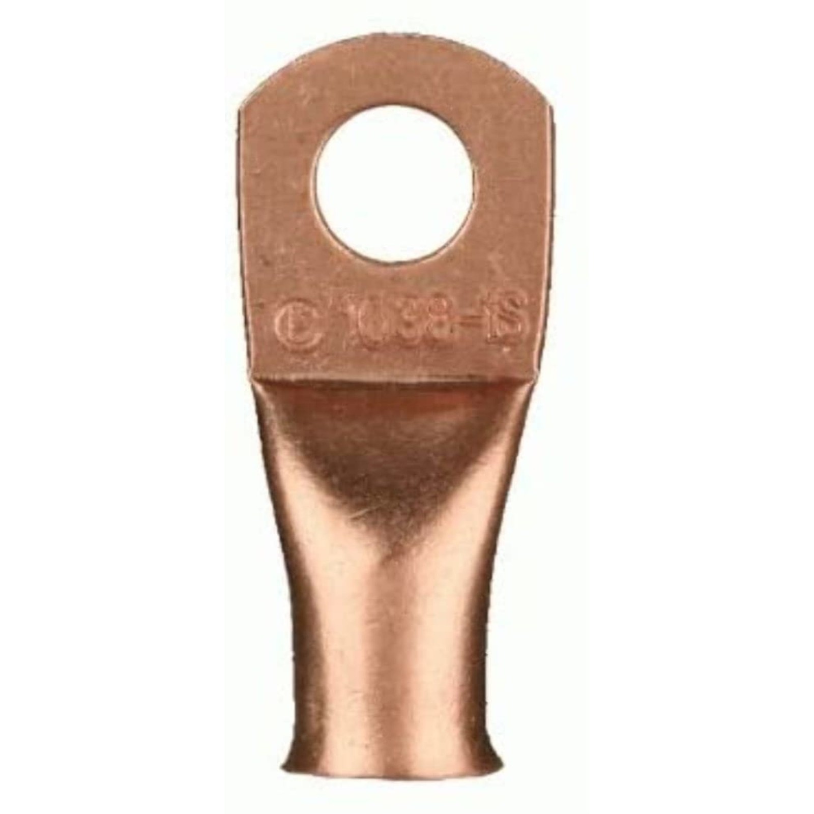 Metra Install Bay CUR1038 1/0 Gauge 3/8″ Uninsulated Copper Ring Terminal 5/Bag