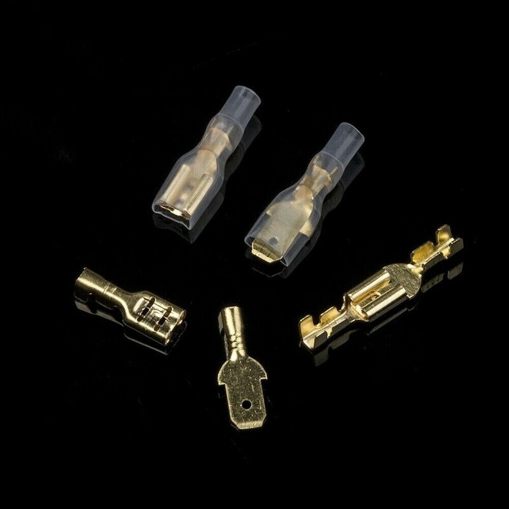 450Pcs 2.8/4.8/6.3mm Wire Connectors Kit Crimp Female/Male Spade Terminals Set