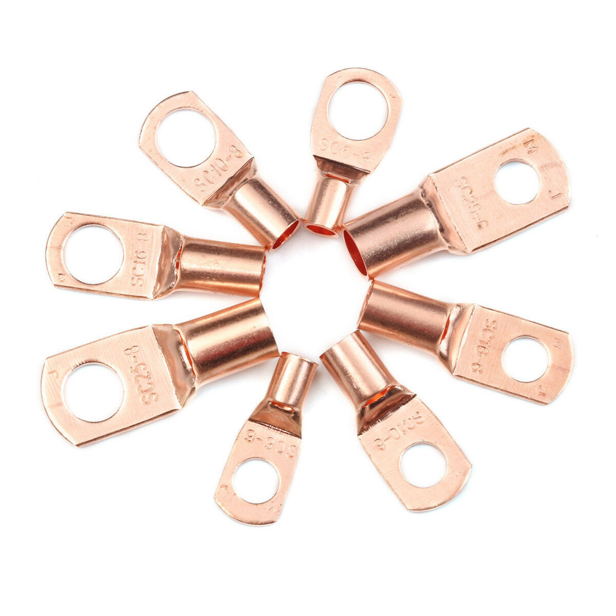 280PCS Car Copper Lug Ring Terminals Cable Electrical Wire Crimp Connectors Kit