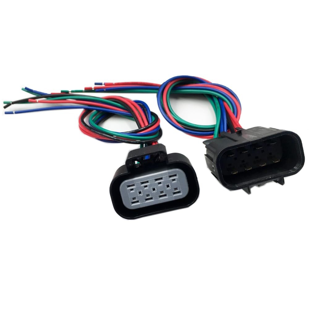 8 Pin Headlights Connector Harness Wire for Chevrolet Silverado 1500, 2500