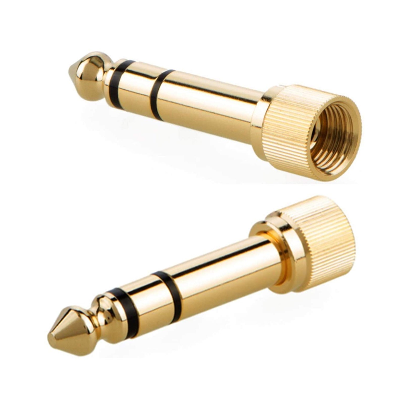 daier 6Pcs 6.35mm Male to 3.5mm Female Audio Screw Adapter