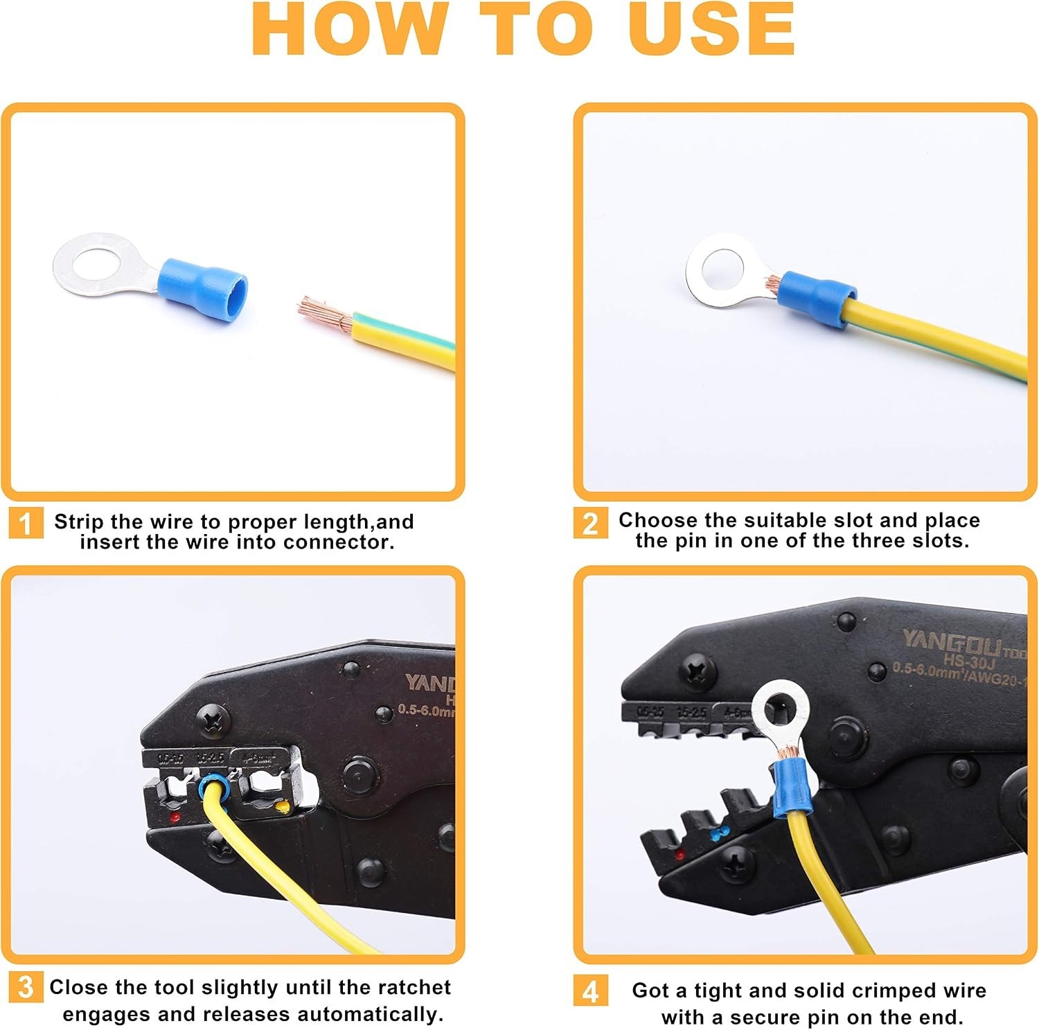 Electrical Wire Connectors Crimping Kit: 700pcs AWG 22-10 Terminals, Splices,…