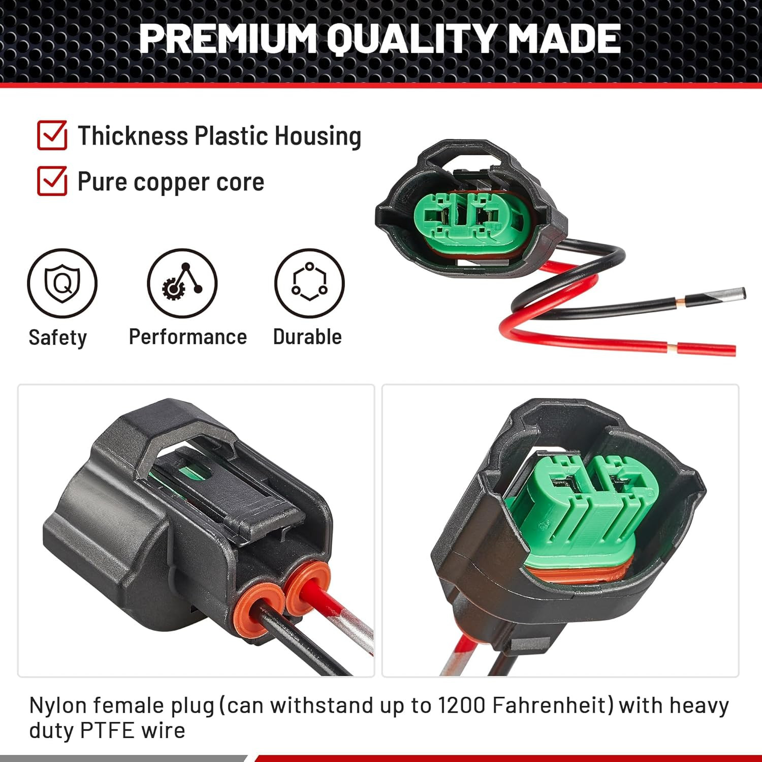 H8 H9 H11 880 881 Female Adapter Wire Connector Replace OEM Headlight Fog Light