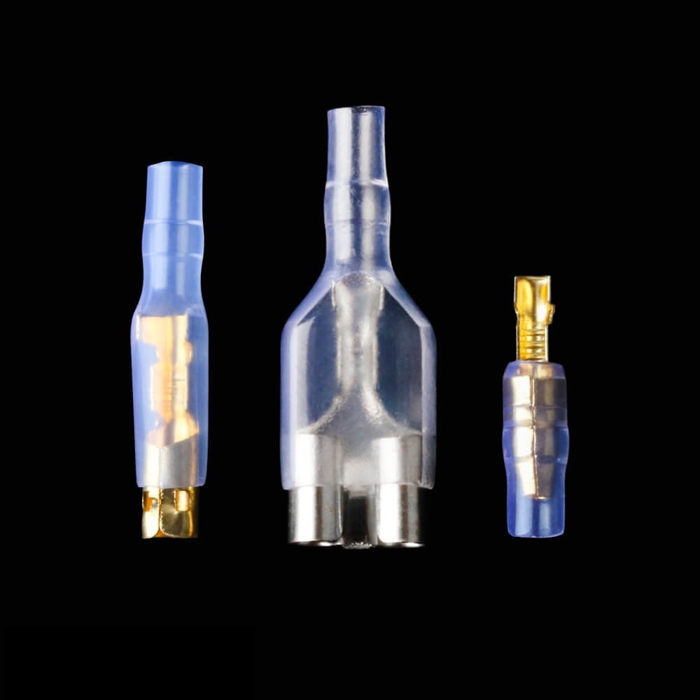 280pcs Female Male Double Bullet Connector 4.0mm Wire Terminal Insulating Sleeve