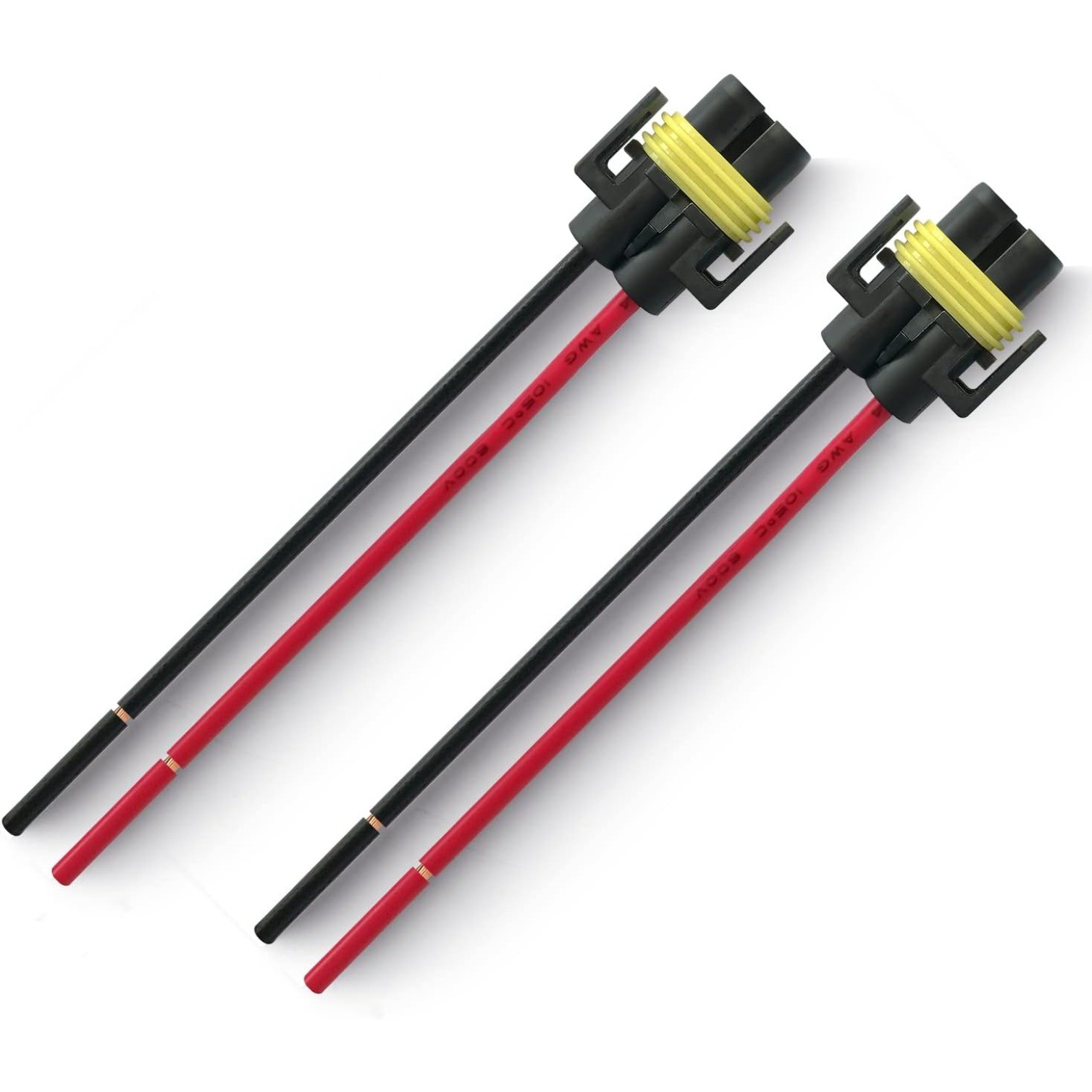 2PCS H11 Pigtail Socket H9 H8 880 881 Female Adapter Wiring Harness Connector