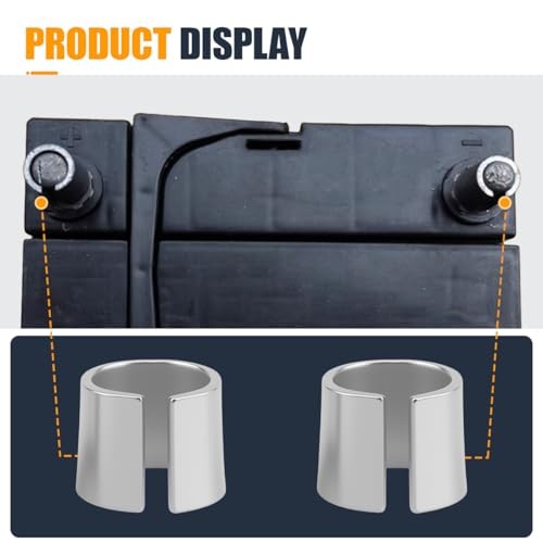 Car Battery Post Shims, Pure Lead Car Battery Positive & Negative Terminal 2PCS