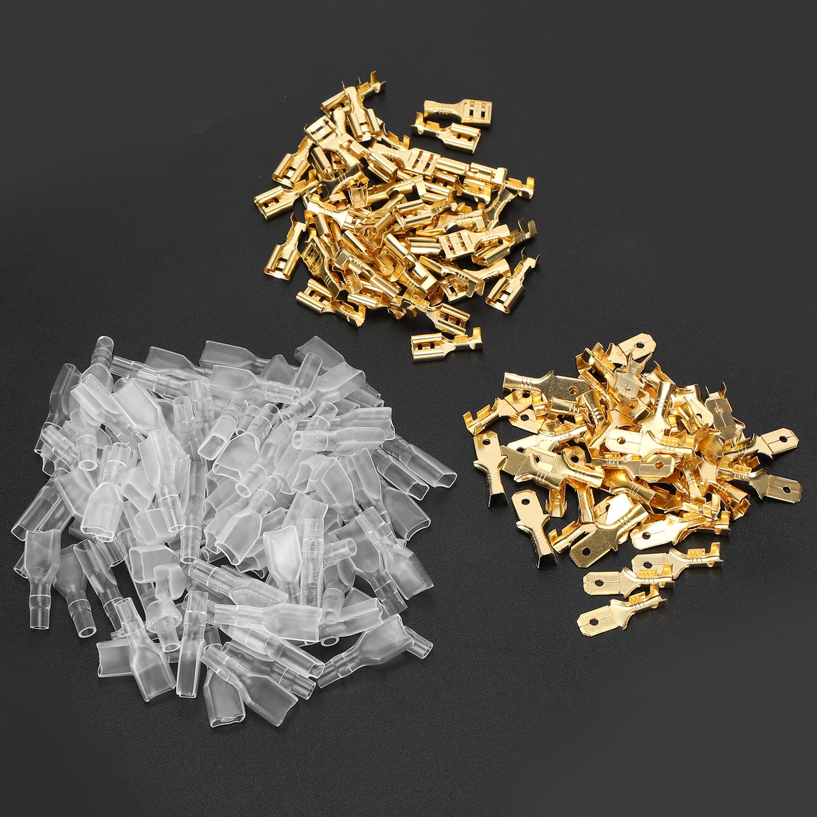 50 Pairs Crimp Terminal Electric Brass Insulating Wire Cable Connector New