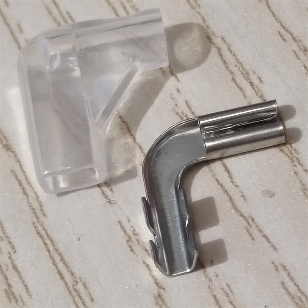 50 Sets 2.8mm Flat Terminals Crimp Connector 90° Angled with Insulating Sleeves