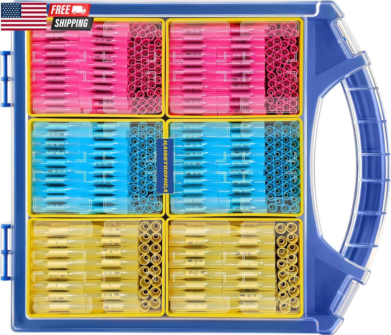 660 Pcs Marine Grade Heat Shrink Butt Connectors Kit Waterproof Electrical Wire