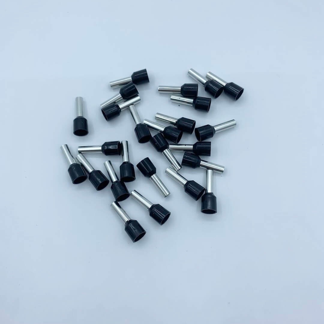 200PCS 10AWG Wire Connectors Copper Terminals Insulated Cable Ferrule E60-12 US