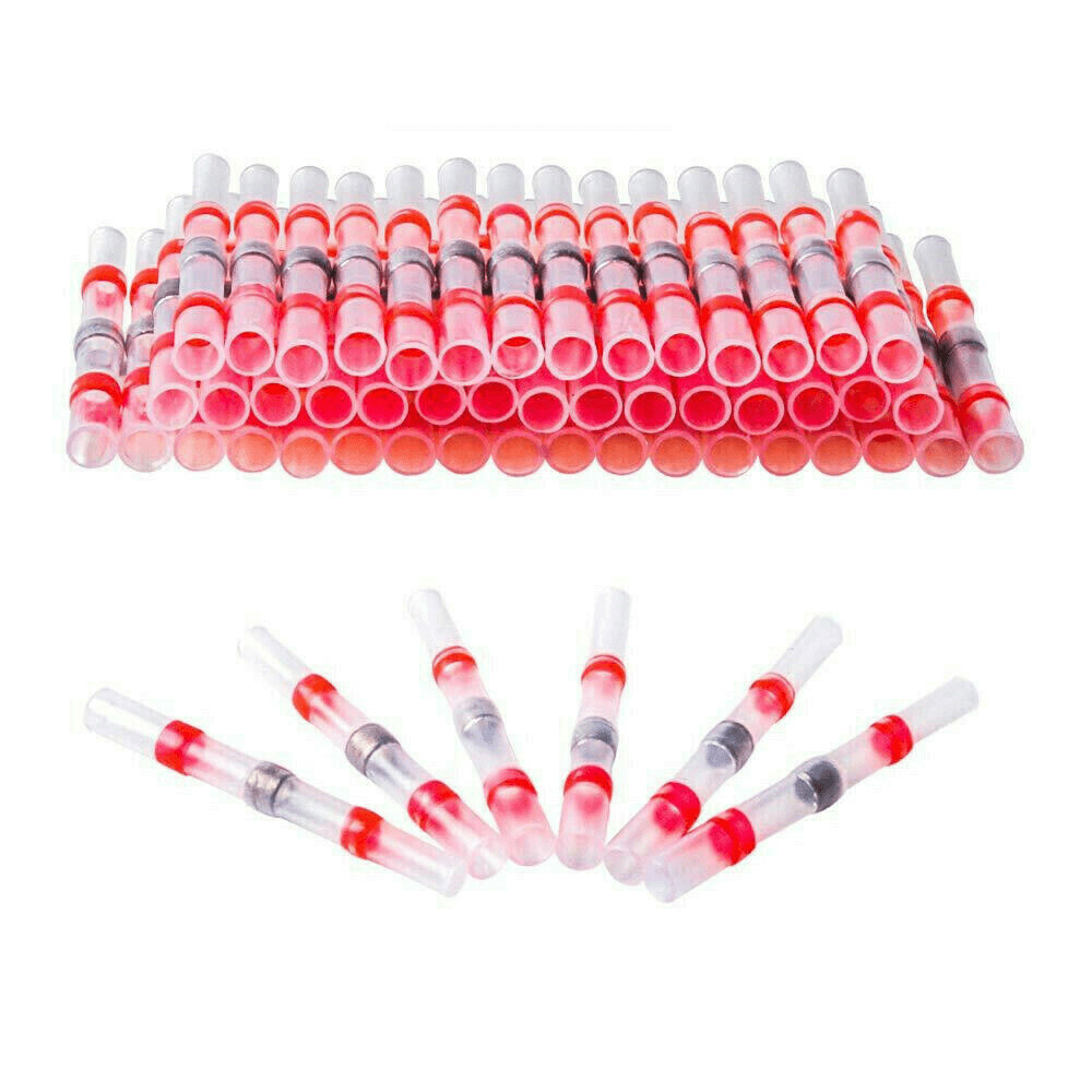 Red & Blue Solder Seal Sleeve Set 1000 pieces 22-16 16-14 Gauge Butt Connectors