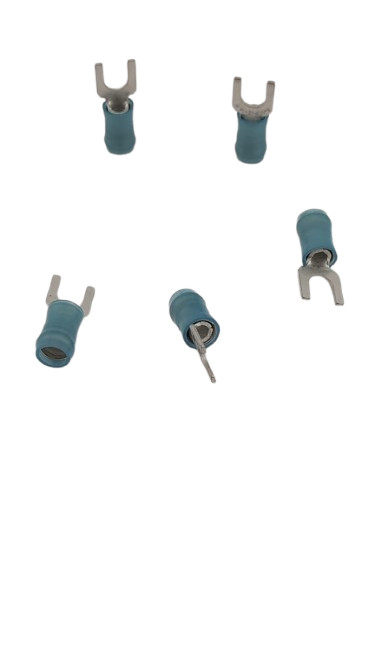 100 LOT NEW TE AMP 321233 Spade Tongue Terminal, 16–14 AWG, #8 / M4 Stud 4.34mm