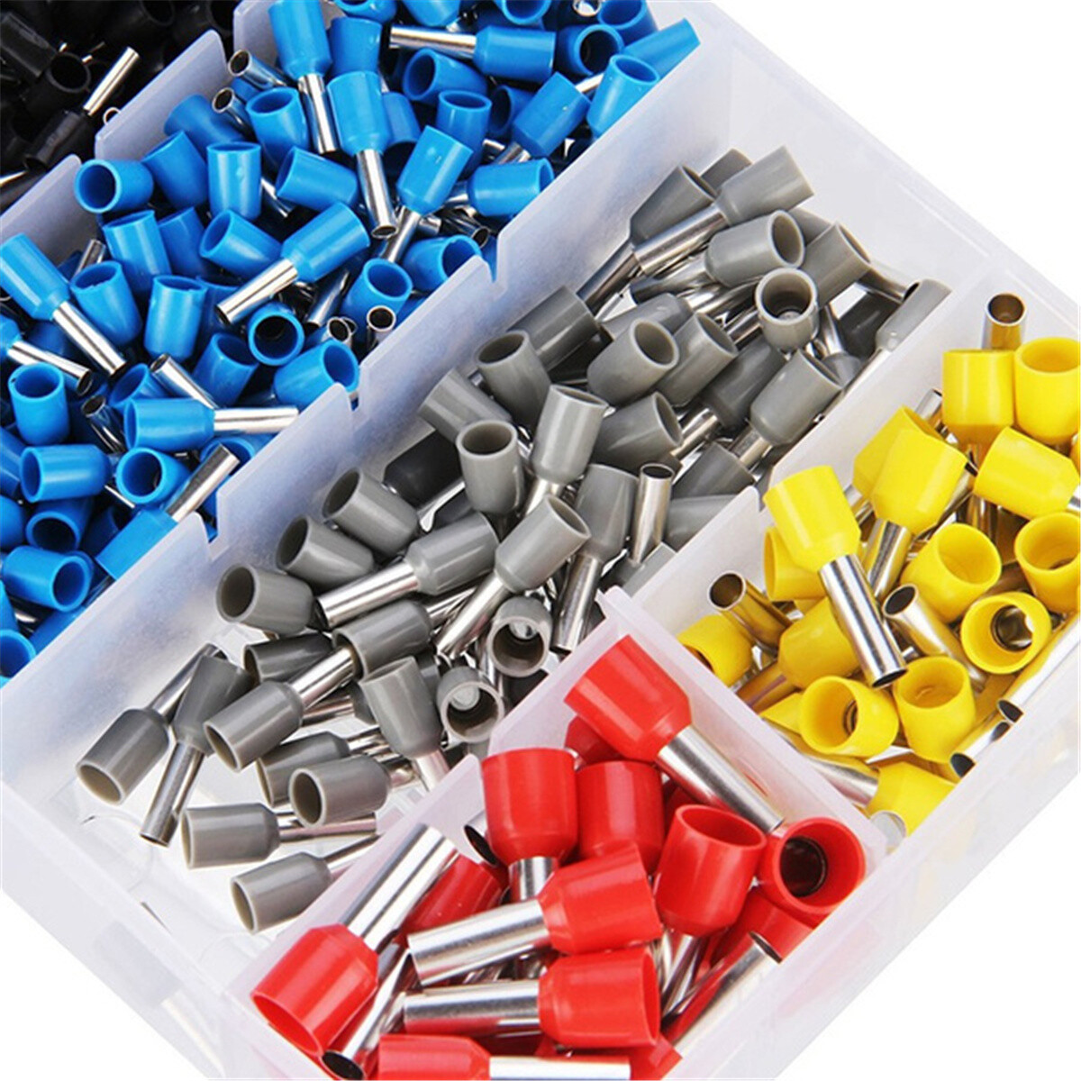 1200/1400PCS Insulated Pin Cord End Wire Ferrule Terminals Crimp Connectors Kit