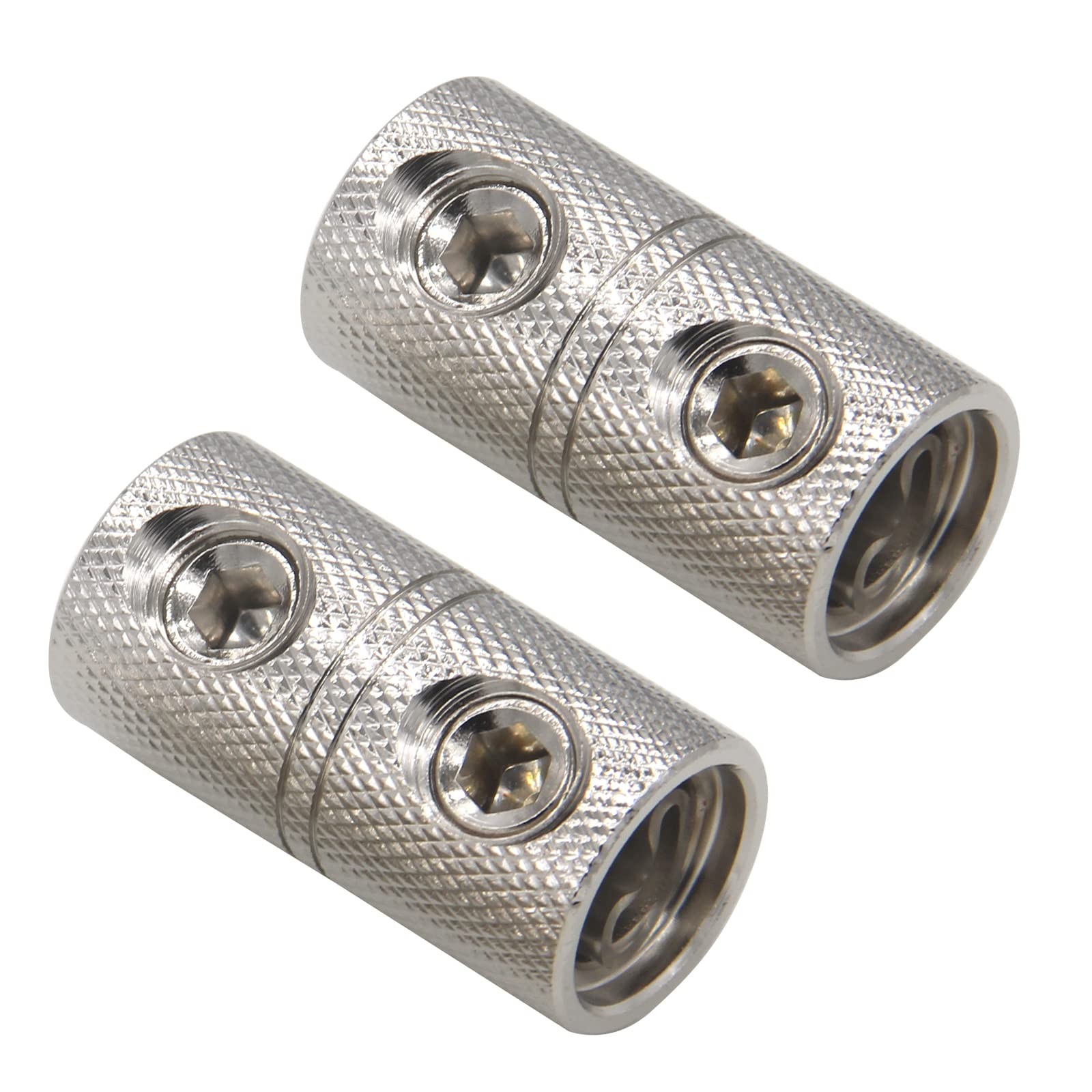 Bumbesti 2 Pcs 4 Gauge Wire Coupler Terminal Audio Car Brass Terminal Butt Co…