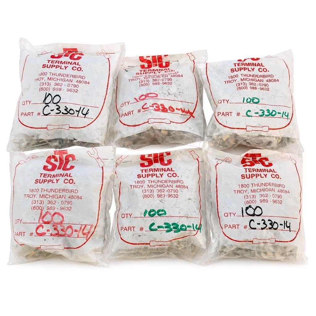 12-10 gauge non-insulated ring terminals with a 1/4″ stud size. Pack Of 600