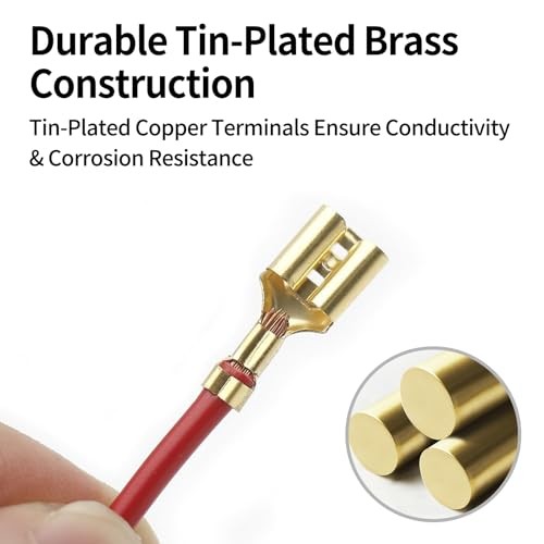10 Sets Bullet Connectors 2 to 1 Wire Splitter Double Spade Electrical