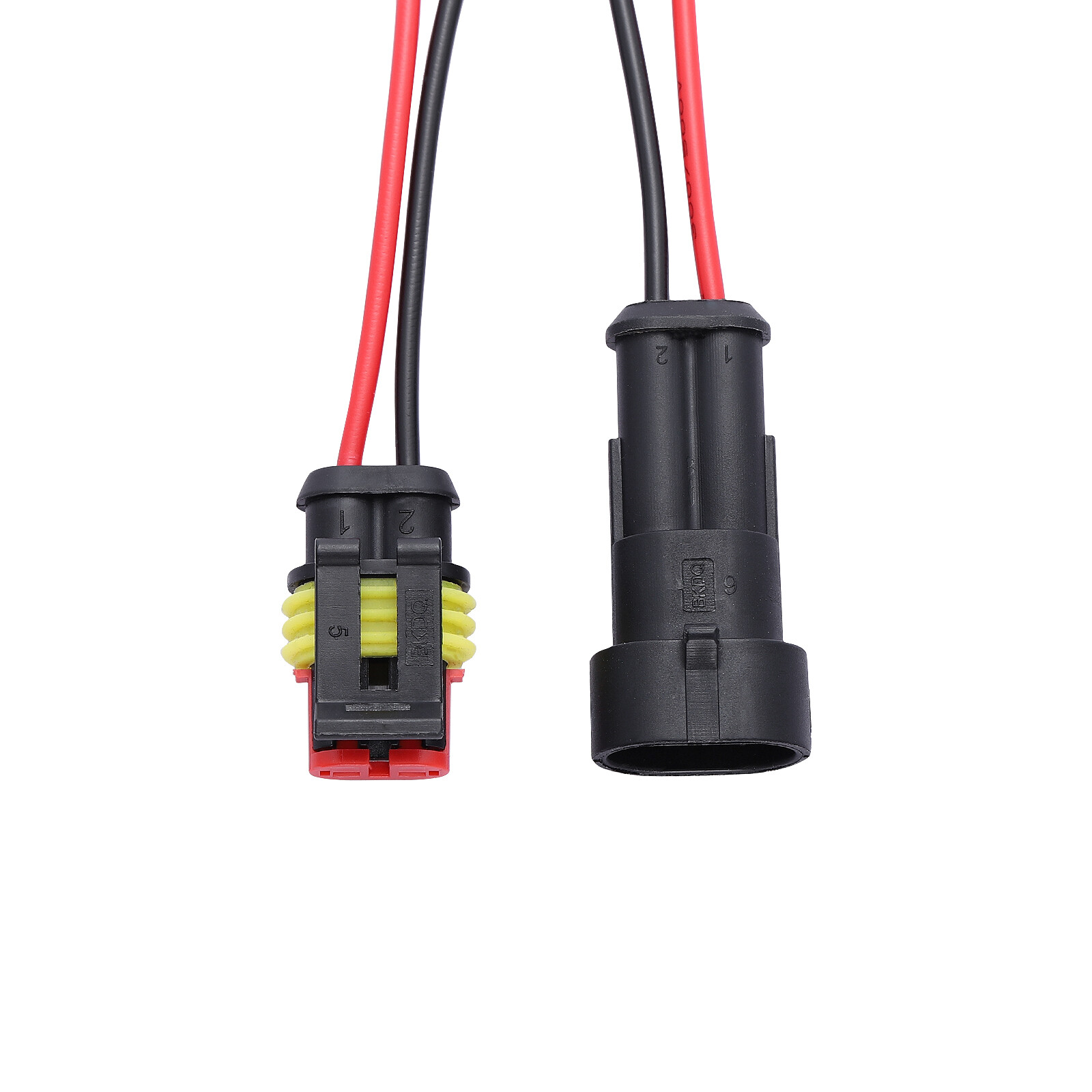 Car Waterproof Electrical Wire Cable Connector Male Female Way Plug Kit LOT
