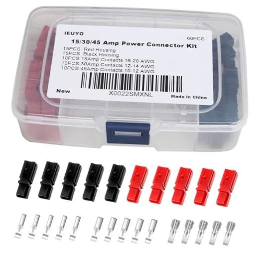 Power Connectors Assortment Kit, Quick-Disconnect Battery 15/30/45A 60